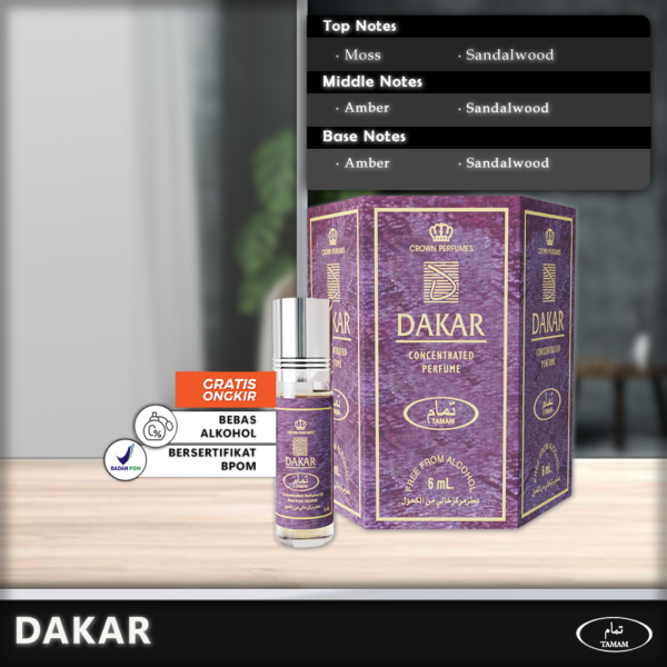 Tamam_Dakar_C Tamam Parfum Dakar 6 Pcs x 6ml - Paket Hemat Cuma 33rb!