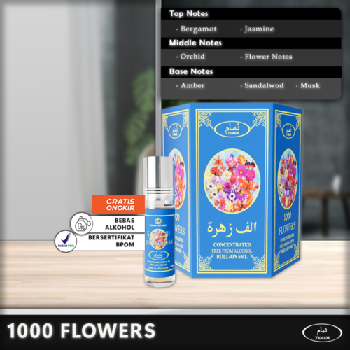 Tamam_Flower1000_C Tamam Parfum 1000 Flowers 6 Pcs x 6ml - Paket Hemat Cuma 33rb!