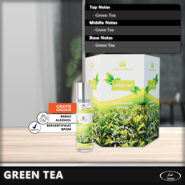 Tamam Parfum Green Tea 6 Pcs x 6ml - Paket Hemat Cuma 33rb!