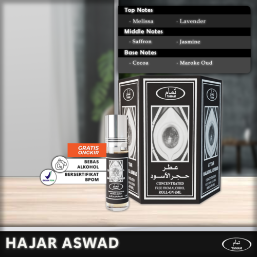 Tamam_HajarAswad_C Tamam Parfum Hajar Aswad 6 Pcs x 6ml - Paket Hemat Cuma 33rb!