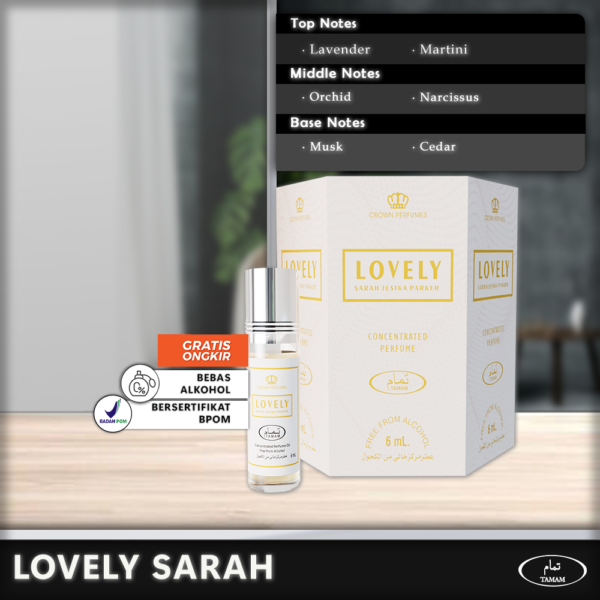 Tamam_LovelySarah_C Tamam Parfum Lovely Sarah 6 Pcs x 6ml - Paket Hemat Cuma 33rb!