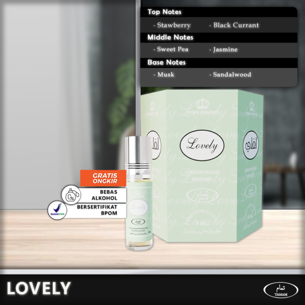 Tamam Parfum Lovely 6 Pcs x 6ml - Paket Hemat Cuma 33rb!