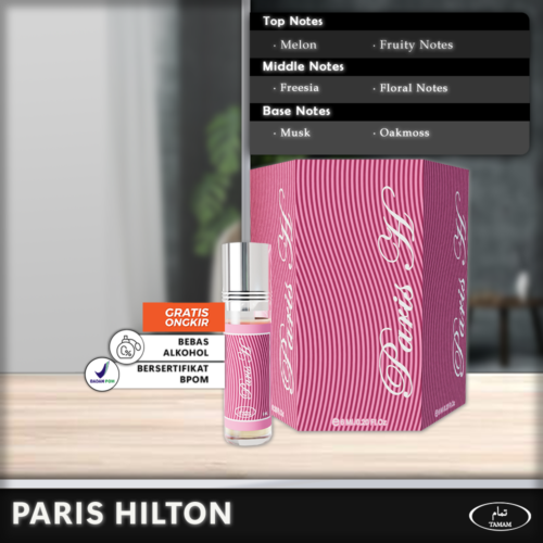 Tamam_ParisHilton_C Tamam Parfum Paris Hilton 6 Pcs x 6ml - Paket Hemat Cuma 33rb!