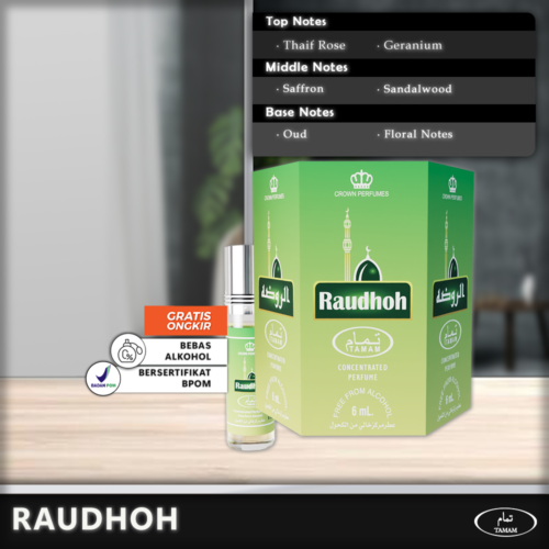 Tamam_Roudhoh_C Tamam Parfum Raudhoh 6 Pcs x 6ml - Paket Hemat Cuma 33rb!