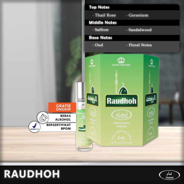 Tamam Parfum Raudhoh 6 Pcs x 6ml - Paket Hemat Cuma 33rb!