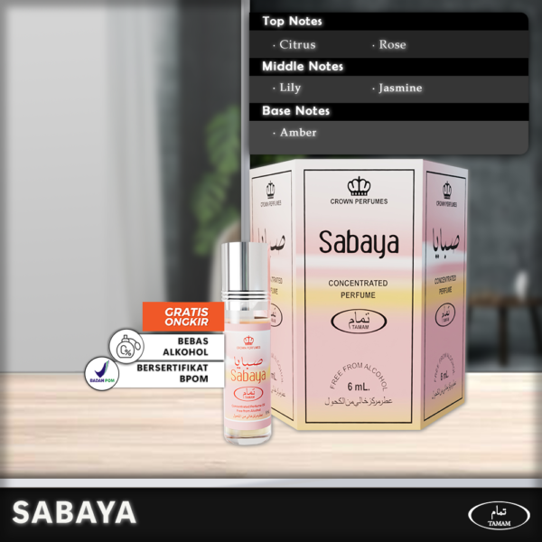 Tamam Parfum Sabaya 6 Pcs x 6ml - Paket Hemat Cuma 33rb!