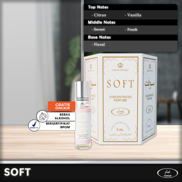 Tamam Parfum Soft 6 Pcs x 6ml - Paket Hemat Cuma 33rb!