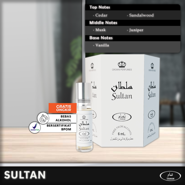 Tamam Parfum Sultan 6 Pcs x 6ml - Paket Hemat Cuma 33rb!