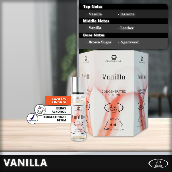 Tamam Parfum Vanilla 6 Pcs x 6ml - Paket Hemat Cuma 33rb!
